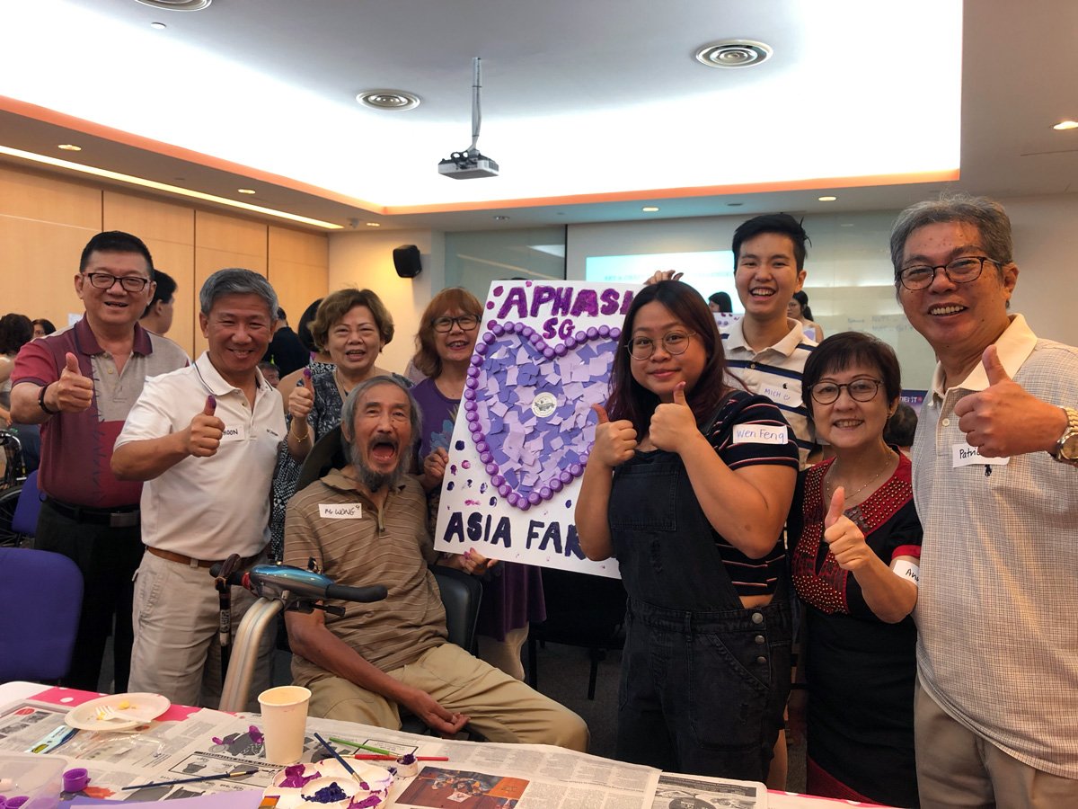 Participants proudly showing off their handiwork
